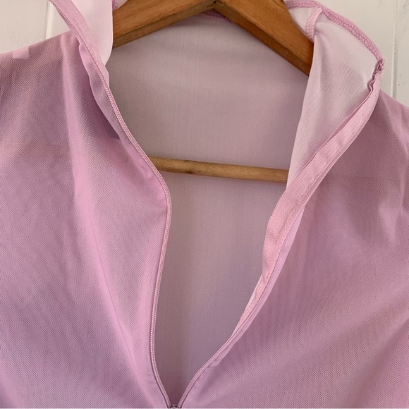 NEW Leg Avenue MERMAID HIGH NECK LONG SLEEVED MESH CROP TOP Zipper Back Cute - Picture 6 of 10